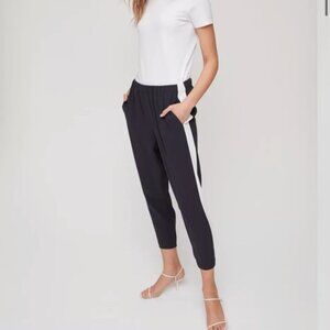 Aritzia Babaton Dexter Pants Black With White Stripe Size XS